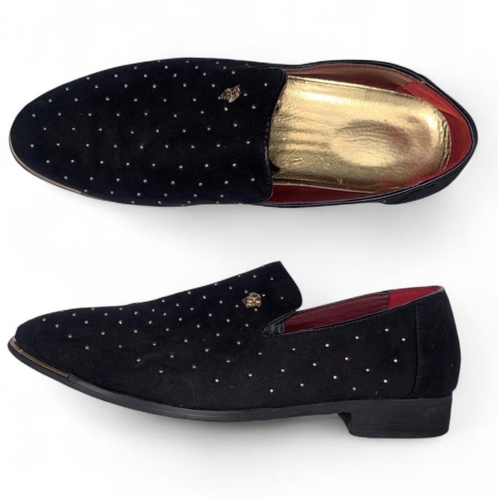 Men’s Luxury Velvet Pointed Toes Slip On Suede Dress Shoe Loafer size 9 - Picture 2 of 8